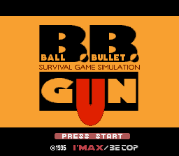 Ball Bullet Gun (Japan) Title Screen